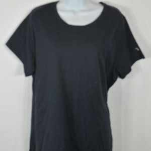 Champion Woman's T-shirt 2XL Side Sleeve Logo tee Navy NWT